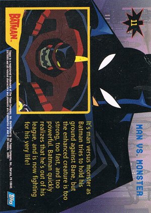 Topps Batman: Animated Series - Season One Base Card 11 Man vs. Monster