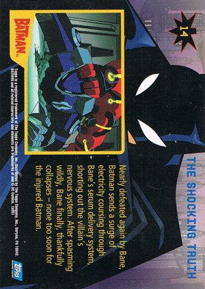 Topps Batman: Animated Series - Season One Base Card 14 The Shocking Truth