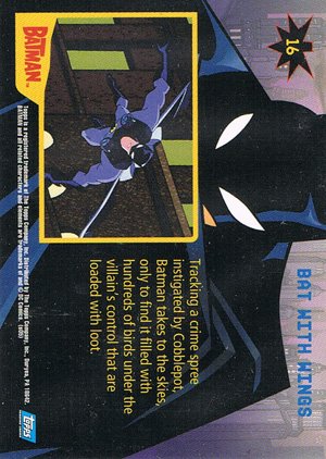 Topps Batman: Animated Series - Season One Base Card 16 Bat with Wings