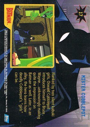 Topps Batman: Animated Series - Season One Base Card 17 Mister Cobblepot