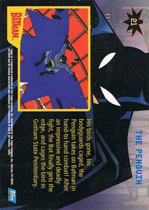 Topps Batman: Animated Series - Season One Base Card 21 The Penguin