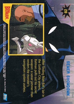 Topps Batman: Animated Series - Season One Base Card 28 Sewer Showdown