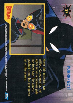Topps Batman: Animated Series - Season One Base Card 37 Purrrfect!