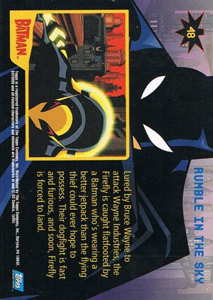 Topps Batman: Animated Series - Season One Base Card 48 Rumble in the Sky