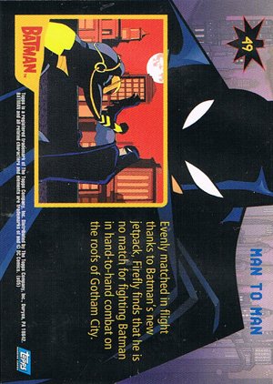 Topps Batman: Animated Series - Season One Base Card 49 Man to Man