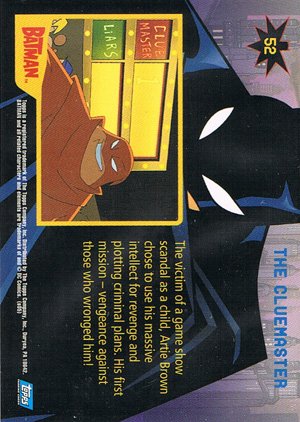 Topps Batman: Animated Series - Season One Base Card 52 The Cluemaster