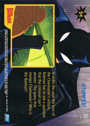 Topps Batman: Animated Series - Season One Base Card 54 Stumped!