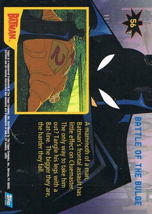 Topps Batman: Animated Series - Season One Base Card 56 Battle of the Bulge
