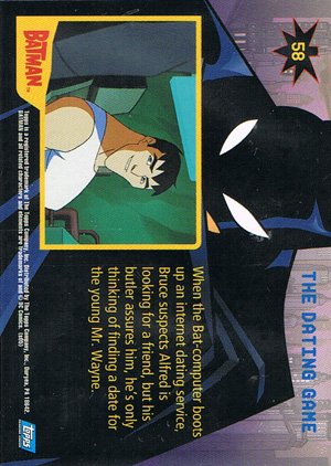 Topps Batman: Animated Series - Season One Base Card 58 The Dating Game