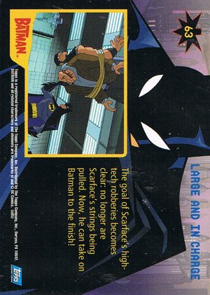 Topps Batman: Animated Series - Season One Base Card 63 Large and In Charge