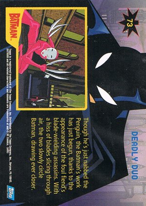 Topps Batman: Animated Series - Season One Base Card 73 Deadly Duo