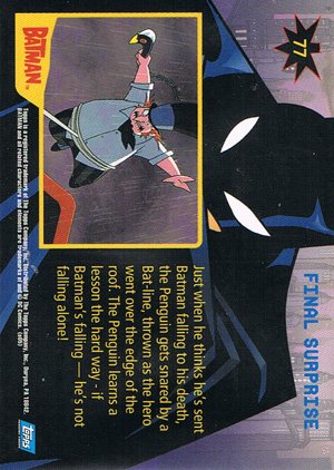 Topps Batman: Animated Series - Season One Base Card 77 Final Surprise