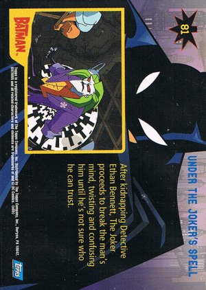 Topps Batman: Animated Series - Season One Base Card 81 Under the Joker's Spell