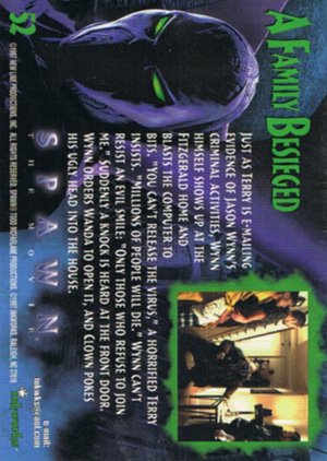 Inkworks Spawn the Movie Base Card 52 A Family Besieged