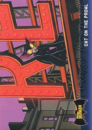 Topps Batman: Animated Series - Season One Base Card 38 Cat on the Prowl