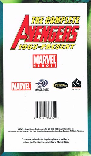 Rittenhouse Archives The Complete Avengers 1963-Present   Empty Box