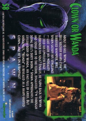 Inkworks Spawn the Movie Base Card 58 Clown or Wanda