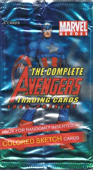 Rittenhouse Archives The Complete Avengers 1963-Present   Empty Wrapper