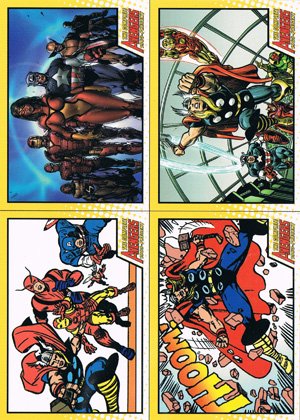 Rittenhouse Archives The Complete Avengers 1963-Present Promo Card  4-card panel; San Diego Comic Con