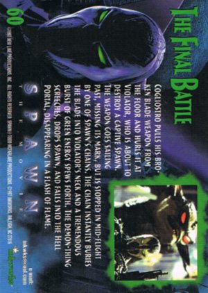Inkworks Spawn the Movie Base Card 60 The Final Battle