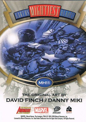 Rittenhouse Archives The Complete Avengers 1963-Present Earth's Mightiest Heroes MH11 David Finch / Danny Miki
