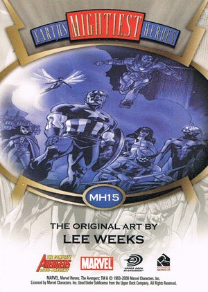 Rittenhouse Archives The Complete Avengers 1963-Present Earth's Mightiest Heroes MH15 Lee Weeks