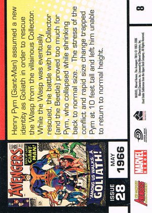 Rittenhouse Archives The Complete Avengers 1963-Present Base Card 8 