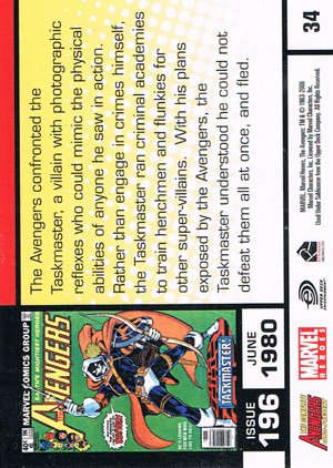 Rittenhouse Archives The Complete Avengers 1963-Present Base Card 34 