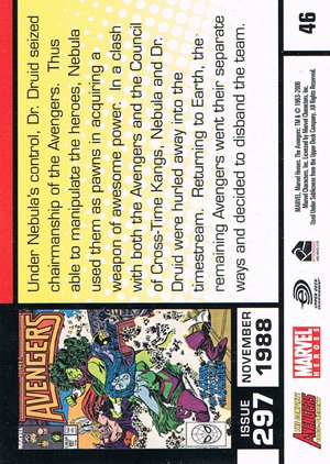 Rittenhouse Archives The Complete Avengers 1963-Present Base Card 46 