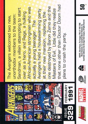 Rittenhouse Archives The Complete Avengers 1963-Present Base Card 50 