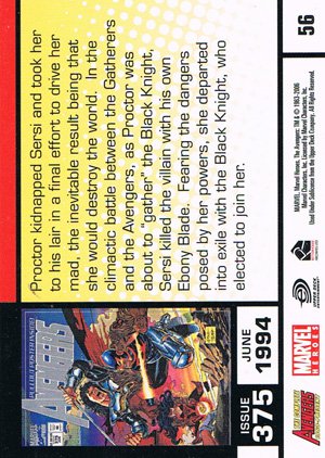 Rittenhouse Archives The Complete Avengers 1963-Present Base Card 56 