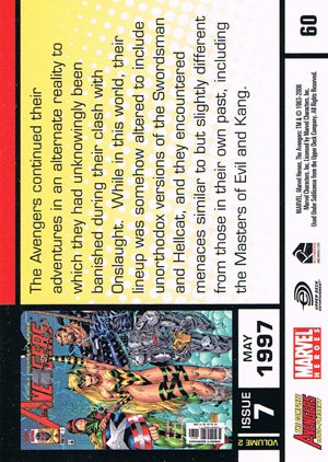 Rittenhouse Archives The Complete Avengers 1963-Present Base Card 60 