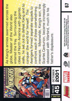 Rittenhouse Archives The Complete Avengers 1963-Present Base Card 67 