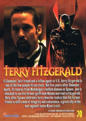 Inkworks Spawn the Movie Base Card 70 Terry Fitzgerald