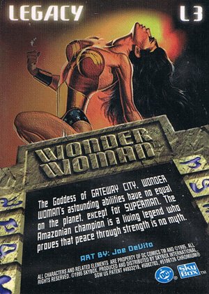SkyBox DC Legends Legacy Card L3 Wonder Woman