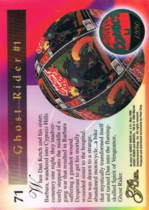 Fleer Marvel Annual Flair '94 Base Card 71 New Ghost Rider