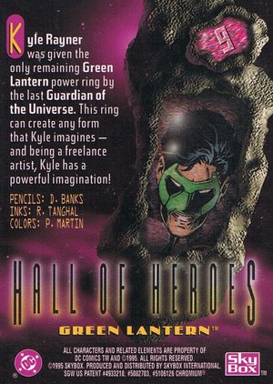 SkyBox DC Legends Base Card 9 Green Lantern