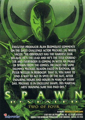 Inkworks Spawn the Movie Spawn Revealed Card 2 Puzzle top right