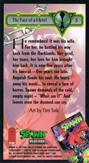 Image/Wildstorm Spawn Base Card 5 The Face of a Hero?