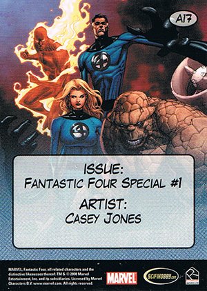 Rittenhouse Archives Fantastic Four Archives Ready for Action Card A17 Fantastic Four Special #1