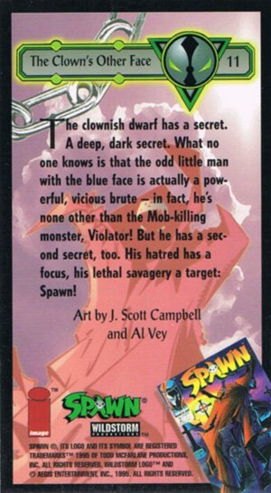Image/Wildstorm Spawn Base Card 11 The Clown's Other Face