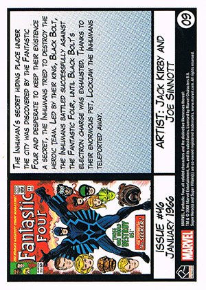 Rittenhouse Archives Fantastic Four Archives Base Card 9 Issue #46 - January 1966