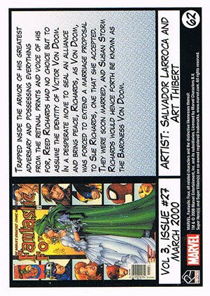 Rittenhouse Archives Fantastic Four Archives Base Card 62 Vol 3, Issue #27 - March 2000