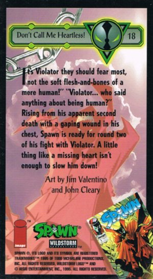Image/Wildstorm Spawn Base Card 18 Don't Call Me Heartless!
