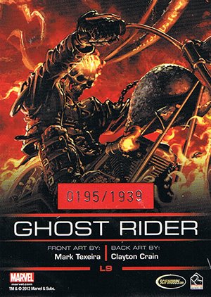Rittenhouse Archives Legends of Marvel Ghost Rider L9 