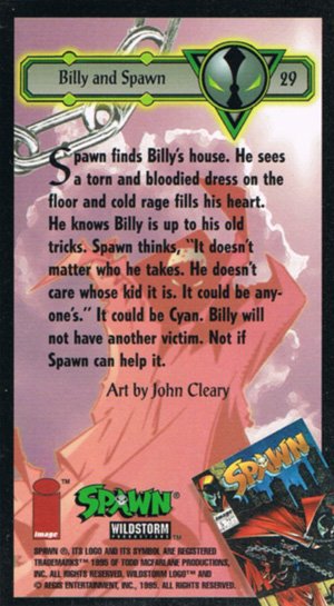 Image/Wildstorm Spawn Base Card 29 Billy and Spawn