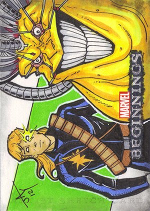 Upper Deck Marvel Beginnings Series II Sketch Card  j(ay)