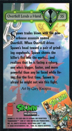 Image/Wildstorm Spawn Base Card 35 Overkill Lends a Hand