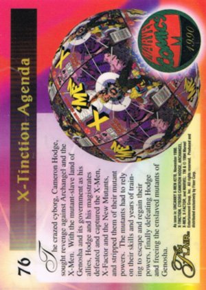 Fleer Marvel Annual Flair '94 Base Card 76 X-Tinction Agenda