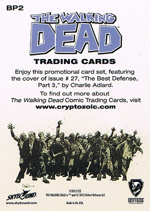 Cryptozoic The Walking Dead Comic Book Binder Puzzle Card BP2 